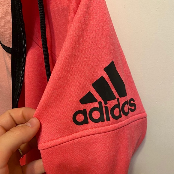 Adidas hot pink zip up hoodie - Picture 3 of 8